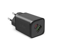 SBS - Cargador multipuerto de 65 W, 1 Puerto USB-C, 1 Puerto USB-A, GAN, Power Delivery, Compacto, Ideal para teléfonos Inteligentes Android, iPhone, Tableta, MacBook, Ordenador portátil