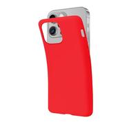 SBS Funda para iPhone 14 Plus roja Pantone 185 C, Funda Blanda y Flexible antiarañazos, Carcasa Fina y cómoda de sostener en el Bolsillo, Funda Compatible con Carga inalámbrica