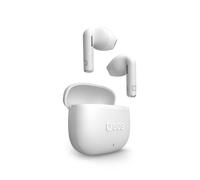 SBS Go Pods TWS Auriculares Semi In-Ear True Wireless Stereo | Estuche de Carga, Micrófono Integrado, Controles Táctiles, para Smartphone, Tablet, Laptop, 12h de Reproducción, Blanco