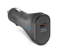 SBS iPhone, Samsung, OPPO, Xiaomi, 65 W Power Delivery Cargador de Coche para teléfonos móviles, Cargador USB-C pequeño y Ligero, Carga Smartphone en 20 Minutos, Tableta en 45 Minutos