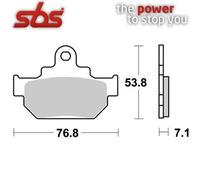 sbs Juego de pastillas de freno 581HF