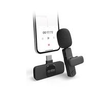 SBS Micrófono inalámbrico para Smartphone con Receptor, micrófono pequeño, con Clip, para vlog, Instagram, tiktok, Youtuber