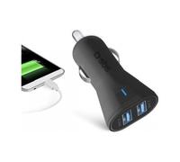 CARGADOR COCHE MINI SBS 2x USB 12/24V 2400 mAh CARGA RAPIDA NEGRO