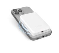 SBS Power Bank Batería 5000mAh, Compatible con MagSafe, Carga Inalámbrica, Puerto USB-C, LED de Estado, Universal para iPhone, Samsung, Xiaomi, OPPO, Blanco.