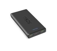SBS PowerBank 10K Fast, 22.5W Power Delivery, 10.000mAh, Power Bank con Carga rápida, LED de Carga, USB-C, USB-A, Cargador portátil de Viaje, diseño Compacto, Negro