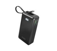 SBS Powerbank 10K Fast LCD, Alimentación 10000Mah, Carga Rápida 22,5W, Carga Rápida Adaptiva (AFC), Pantalla LCD, USB-A, Cable USB-C, Cargador para iPhone, Samsung, Tableta, Smartphone