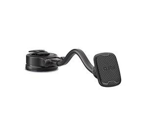 SBS Soporte magnético para Coche California, Soporte Universal con Brazo articulado de 33 cm y Giratorio de 360°, Soporte para Parabrisas y salpicadero con Ventosa, 2 Placas Incluidas