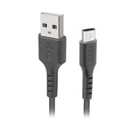 SBS TECABLEMICRO2K - Cable USB (2 m, USB A, Micro-USB B, 2.0, Male connector / Male connector, Negro)