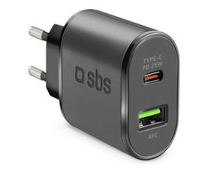 SBS TETRPD25W Cargador Para Dispositivos Móviles Negro Interno