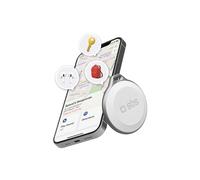 SBS Track My Circle - Localizador de Llaves y Objetos Compatible con Apple Donde está, Sonido Alarma 100 dB, Listo para Usar con batería CR2032 incluida, Impermeable IP65, con Orificio para Llaves