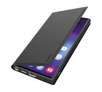 SBS Wallet Smooth - Funda Tipo Libro para Samsung Galaxy S25 Ultra - Superficie Soft Touch, Bolsillo para Tarjetas, Soporte Integrado, Cierre magnético, fácil Acceso a los Botones, Negro