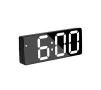 SBSG LED Digital Alarm Clock Simple Operation - Easy to See Large Numbers, Built in Night Light, Voice control, Bright White Digit Display.
