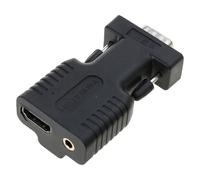 Sbshiouu Convertidores VGA hembra a macho 1080P compatibles con HDMI, salida de vídeo para PC, portátil, monitores, proyectores, bajo consumo de energía, sin parpadeo