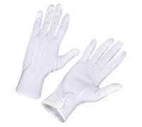 Sbshiouu Guantes clásicos blancos para actuaciones, reuniones de negocios y discursos, restaurantes, camareros, camareros, guantes de algodón, Multicolor, L