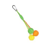 Sbshiouu Juguete interactivo de cuerda de sisal para gatos, juguete para rascar y masticar, divertido juguete para jugar en interiores, esfera rascadora de sisal