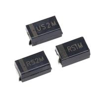 SBSSYVLMV 100 Unidades RS1M RS2M FR107 US1M US2M ES1J US1J SF18 UF4007 1A 2A 600V 1000V DO-214AC SMD Diodos Rectificadores(ES1J SMA)