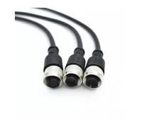 SBSSYVLMV Cable Conector for Sensor M12, Impermeable de un Solo Cabezal, Macho y Hembra, 4 Pines, 5, 8 + 2 m Cable PVC, Conectores Tipo A(Female INSERT-8P,Angle)