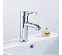 SBSSYVLMV Grifos de Cocina Grifo baño Fregadero Cromado Inclinado Curvo Mezclador Lavabo en Cascada