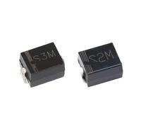 SBSSYVLMV Rectificador de diodos SMD RL207 1N5408, 100 Unidades, S2M, S3M, SMB, DO-214AC, DO-214AA, 2A, 3A, 1000 V(S2M SMA)