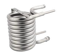 SBTRKT Enfriador de Mosto de Cerveza, enfriadores de Tubo de Bobina de Acero Inoxidable, Accesorios de Manguera de jardín, Enfriador de Cerveza casero