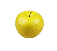 SBTRKT Fruta de simulación de plástico de 8cm, Manzanas Falsas Rojas, Verdes y Amarillas, Accesorios for Fotos, Fruta, hogar, Tienda varietal Artificial, Modelo de decoración(Yellow)