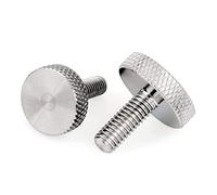 SBTRKT M3 M4 M5 M6 M8 M10 304 Tornillo de Mano moleteado de Acero Inoxidable Tornillo de Mano Perno de Ajuste Manual Se Puede Personalizar el procesamiento (Size : M3x6(d10xh5) 4pcs)