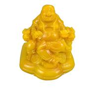 SBTXHJWCGLD Estatuas de Buda riendo, Piedra Amarilla de Jade de Shoushan, decoración de Feng Shui Chino, hogar, Oficina, Riqueza, Buena Suerte, Prosperidad, Figuras, Hechas a Mano