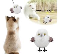 Sbyzm Juguetes para gatos que aletean el pájaro (sin volar), juguetes para mascotas para gatos de interior, recargable, activado por tacto, juguete interactivo para ejercicio para gatos de todas las