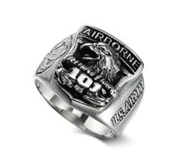 SBZIOJHDR anillos para hombre, Anillo conmemorativo grabado con águila for veteranos militares, colección clásica(S)
