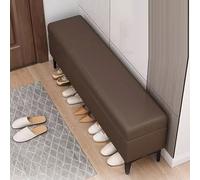SBZIOJHDR Banco con Espacio para Guardar Zapatos, Asiento Acolchado de Piel sintética, Banco Largo, Almacenamiento for habitación, Extremo Cama, Estrecho for vestíbulo y Dormitorio