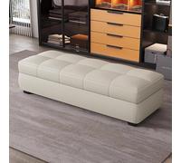 SBZIOJHDR Banco con Espacio para Guardar Zapatos, Banco de Dormitorio con Asiento Acolchado Interior for Puerta Entrada, Sala Estar, reposapiés, Soporte 300 Libras