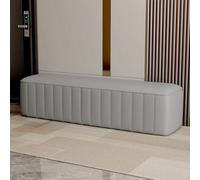 SBZIOJHDR Banco con Espacio para Guardar Zapatos, Banco tapizado de Cuero for Extremo Cama, reposapiés con Asiento Acolchado, Banco Ventana for baño