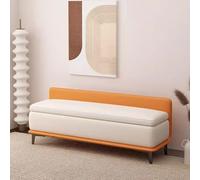 SBZIOJHDR Banco con Espacio para Guardar Zapatos, Otomana de Almacenamiento con Patas, Banco for el Extremo la Cama, baúl Asiento Acolchado, Organizador Zapatos