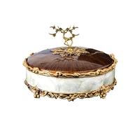 SBZIOJHDR bandeja para frutos secos, Bandeja for servir bocadillos, frutos secos y dulces, bandeja creativa de resina multifuncional for fiestas con tapa