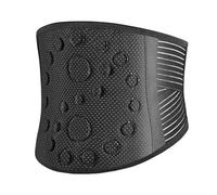 SBZIOJHDR cinturón de soporte lumbar, Terapia magnética autocalentable for aliviar el dolor de espalda, soporte Lumbar for hernia disco, 25 imanes(Black,XXL/XX-Large)