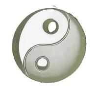 SBZIOJHDR Collar de jadeíta, Collar con colgante de jade blanco natural Yin Yang los ocho diagramas del Tai Chi, amuleto for hombres y mujeres