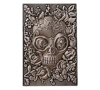 SBZIOJHDR Cuaderno de cuero, Diario de negocios Halloween for mujer, cuero, tapa dura, con viñetas y pestañas, for estudiantes(D)