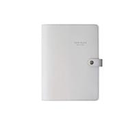 SBZIOJHDR Cuaderno de cuero, Macaron Lindo Espiral s Papelería Fina Oficina Escuela Agenda Personal Organizador Carpeta Diario Planificador Semanal Regalo(Fog,175 * 235mm)