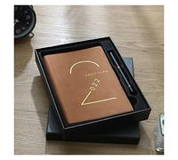 SBZIOJHDR Cuaderno de cuero, Manual de eficiencia 365 días, papelería 404 páginas, libro mano sencillo, diario literario exquisito, bloc notas(K)