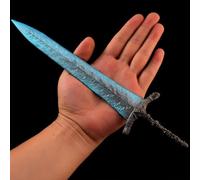 SBZIOJHDR Espada de Juguete. Figura de acción Elden Dark Moon Greatsword 11.8 Pulgadas con Espada Recta en Caja Regalo for Amantes los Videojuegos, Adultos y Adolescentes