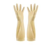 SBZIOJHDR guantes para fregar, Guantes de trabajo impermeables y alargados for lavar platos, utensilios limpieza for la cocina(38cm Yellow)