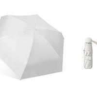 SBZIOJHDR paraguas, Paraguas de bolsillo resistente al viento, 6 varillas, 8 colores, protección UV, mini, portátil