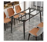 SBZIOJHDR Patas de Escritorio, Patas de Mesa Estilo Industrial, Patas Acero, for Comedor y Ordenador(Black,120x60x73cm)