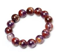 SBZIOJHDR Pulsera de cristal, Pulsera de amatista natural 8 mm, pulseras elásticas con cuentas y piedras preciosas, accesorios for festivales(10mm)