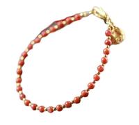 SBZIOJHDR Pulsera de diamantes Pulsera de la Riqueza del Sur, auténtica pulsera oro 14 quilates con colgante cristal Reiki, amuleto suerte y riqueza, for alejar los malos espíritus, regalo inspirador