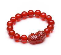 SBZIOJHDR Pulsera de diamantes Pulsera Pixiu de la Suerte con Ágatas Naturales 8/10 mm. Meditación for Ahuyentar los Malos Espíritus y Traer Buena Prosperidad. 10(8mm)