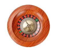 SBZIOJHDR Ruleta de Casino, Juego de Ruleta Madera 12 Pulgadas, sorteo, Mesa giratoria Europea for Juegos Ocio, Juego, Accesorio for Fiesta