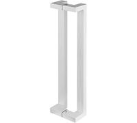 SBZIOJHDR tirador de puerta de ducha, Duchas de baño acero inoxidable dos lados, resistentes y doradas, con accesorios(White,80cm/31.5in)