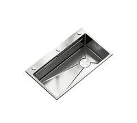 SC Fregadero De Acero Inoxidable, Fregadero De Cocina Grueso De Un Solo Seno, Lavabo Para Lavar Verduras Y Platos.(650mm)