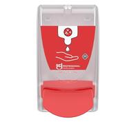 SC Johnson Professional - Dispensador Manual de desinfección - Transparente - Ventana de Control Nivel de Producto - Cartuchos sellados 1 L - Uso Profesional